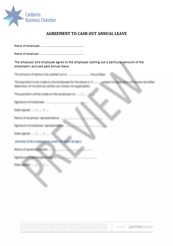 Template Agreement To Cash Out Annual Leave CBC Employer Resource Shop template-agreement-to-cash-out-annual-leave-cbc-employer-resource-shop